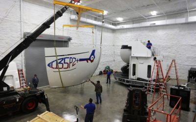 EC135 LEVEL D FULL MOTION SIMULATOR ARRIVES AT HELICOPTER FLIGHT TRAINING CENTER