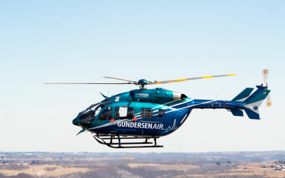 Metro Aviation provides flight demos of the EC145e at AMTC